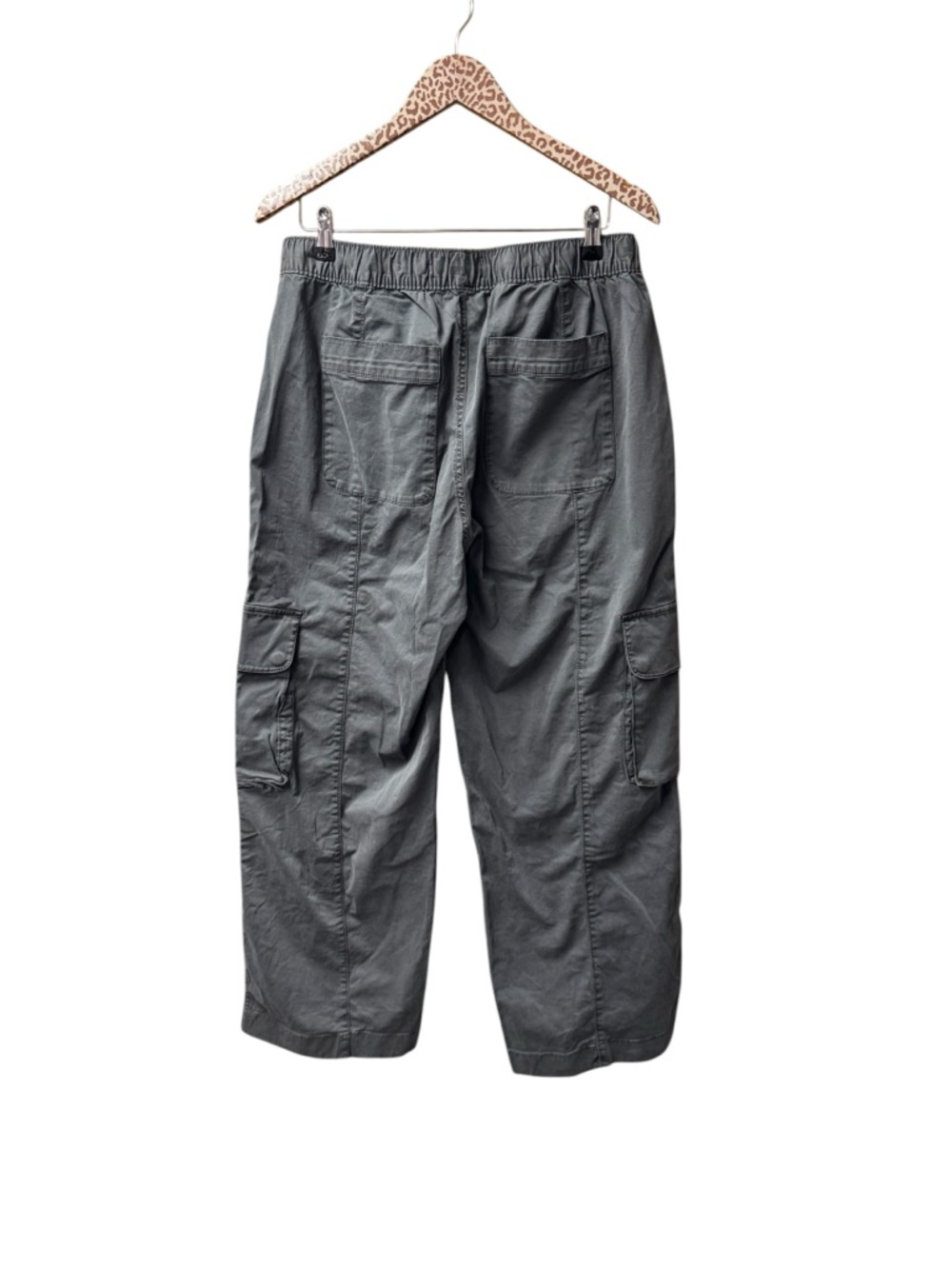 Abercrombie & Fitch Baggy Garment Dyed High Rise Cargo Pants Gray Medium NEW NWT - Picture 3 of 14